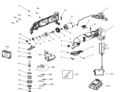 Part Location Diagram of N517458 Black and Decker Cover
